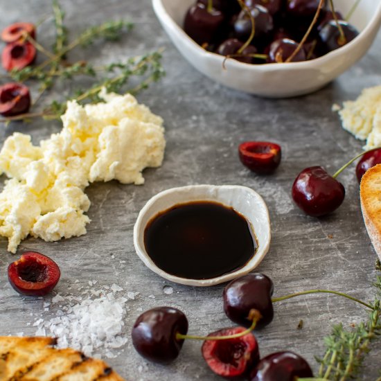 Ricotta Cherry Toast