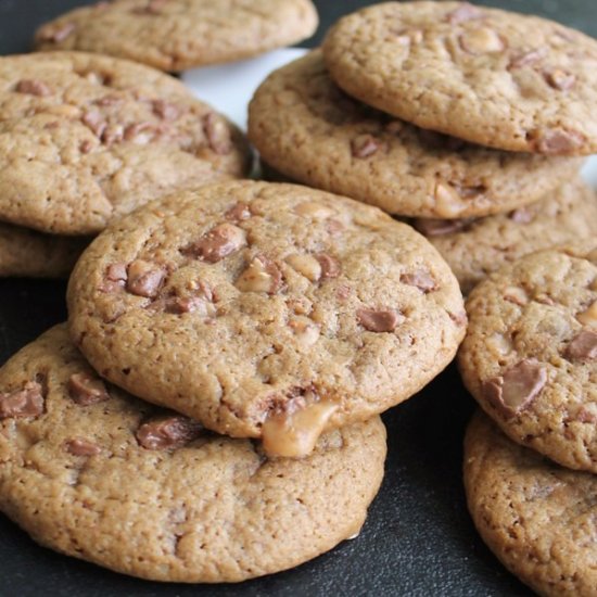 Small Batch Coffee-Toffee Cookies