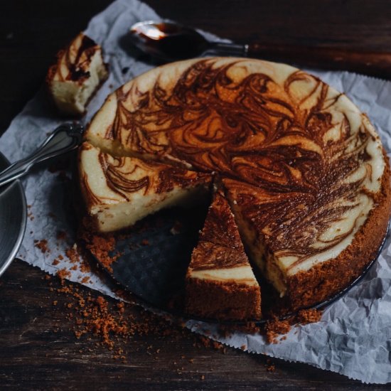 Date Swirl Cheesecake