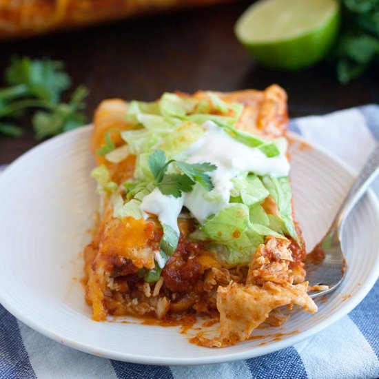 Instant Pot Chicken Enchiladas