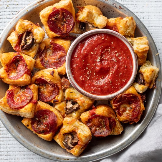 Puff Pastry Pizza Bites