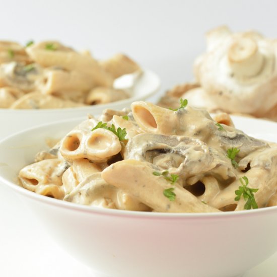 Vegan Creamy Mushroom Pasta