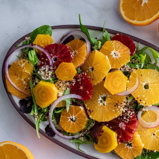 Blood Orange and Golden Beet Salad