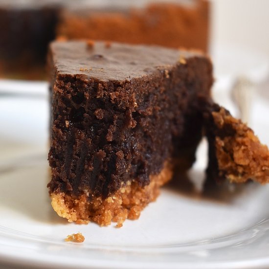 Condensed Milk Brownie Pie