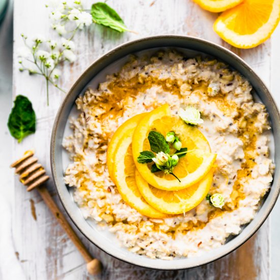 Orange Vanilla Overnight Oats