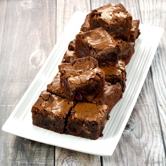 Fudgy Cherry Brownies