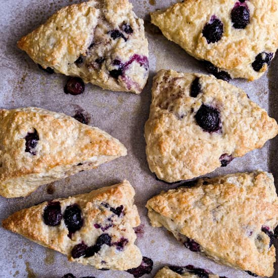 Healthy Blueberry Scones