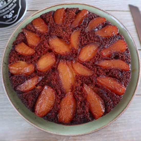 Caramelized pear cake