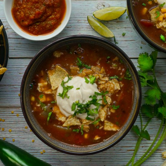 Vegan Tortilla Soup