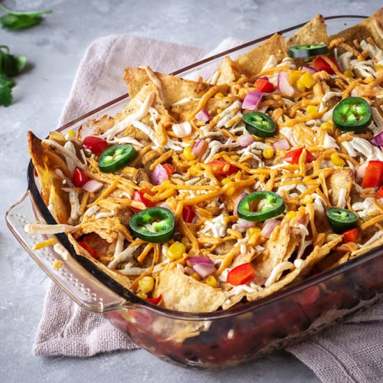 Hearty Nacho Bake (vegan & gf)