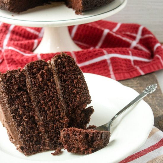 Triple Layer Chocolate Cake