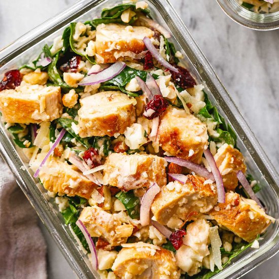 Chicken Spinach Cauliflower Salad