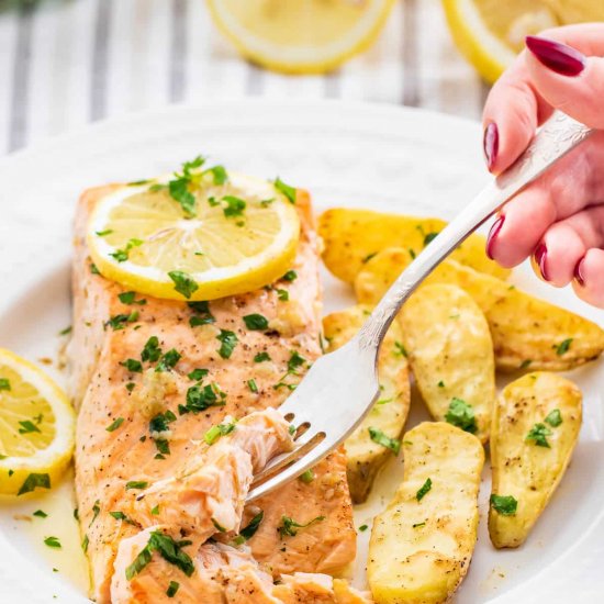 Garlic Butter Baked Salmon