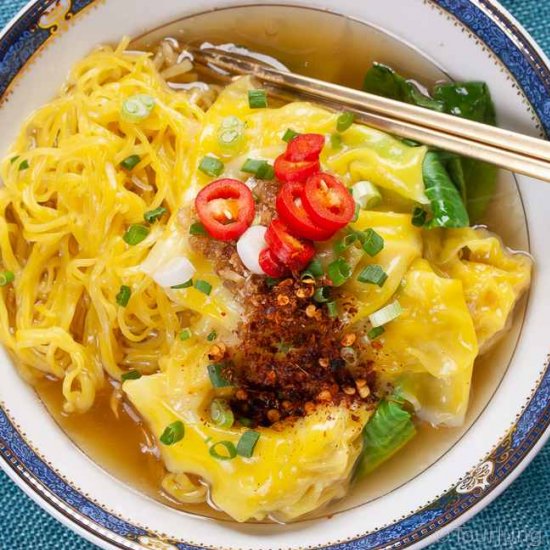 Thai Wonton Noodle Soup