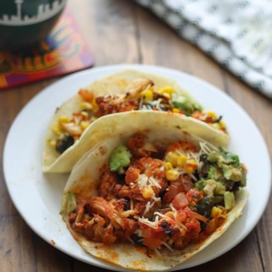 Gochujang Cauliflower Tacos