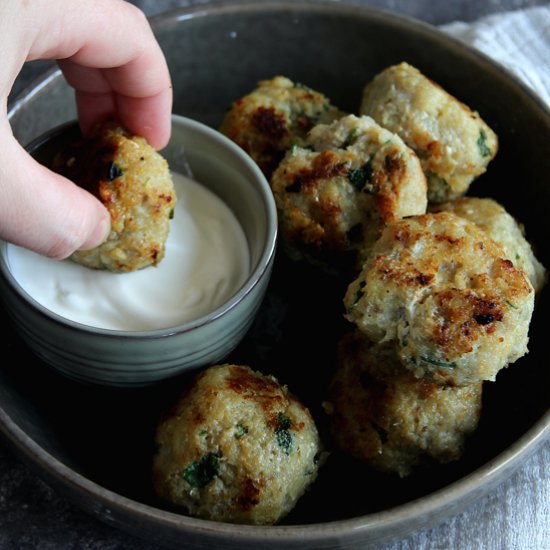 Preserved lemon fried fish balls