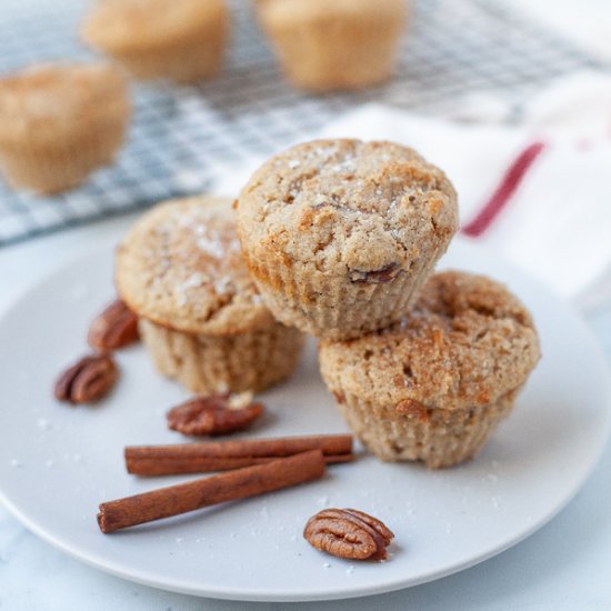 Keto Cinnamon Pecan Muffins