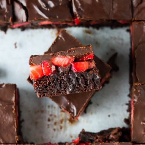 Strawberry Brownies