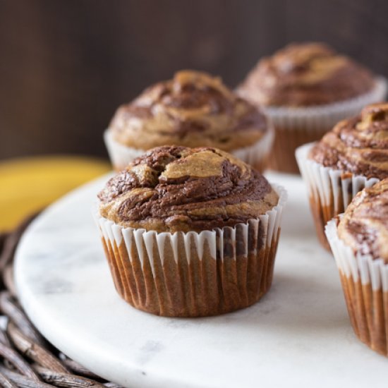 Banana Nutella Muffins