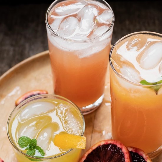 Blood Orange and Fennel Spritzer