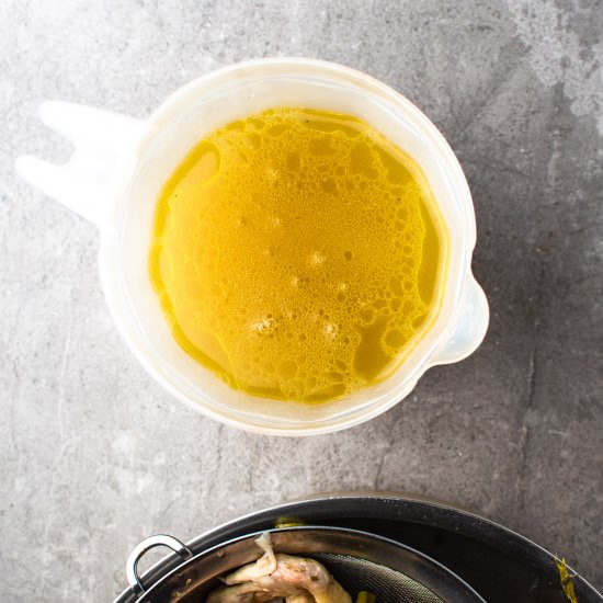 Easy Chicken Wing Stock