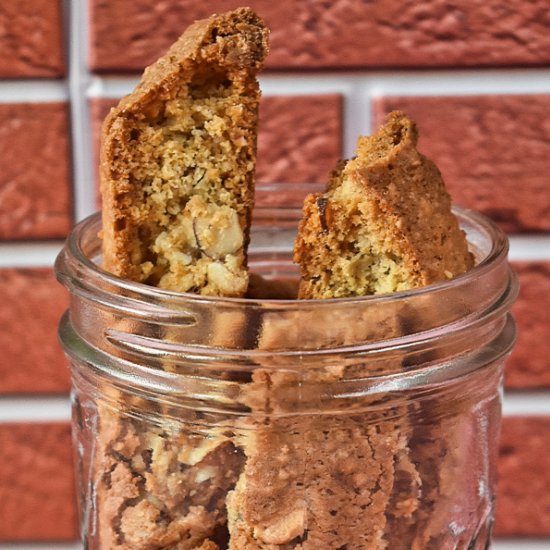 Almond and White Chocolate Biscotti