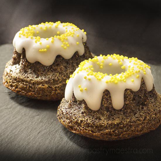 Mini Poppy Seed Bundt Cakes