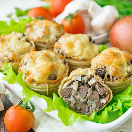 Mushroom Julienne Tartlets