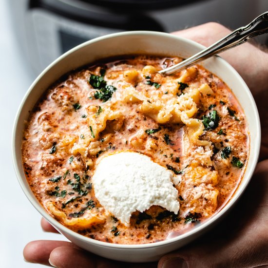 Instant Pot Lasagna Soup