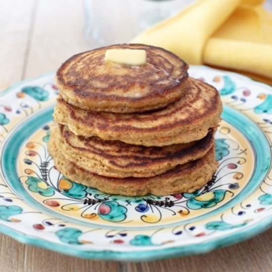 Carrot & Orange Oat Flour Pancakes