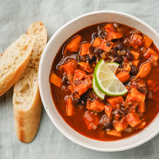 Sweet Potato Black Bean Soup