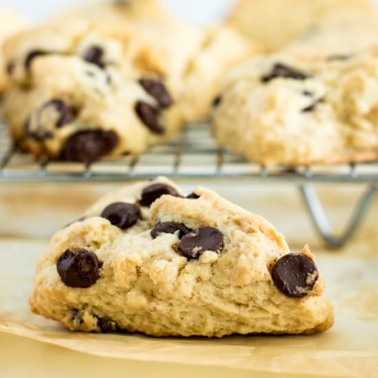 Chocolate Chip Cookie Scones