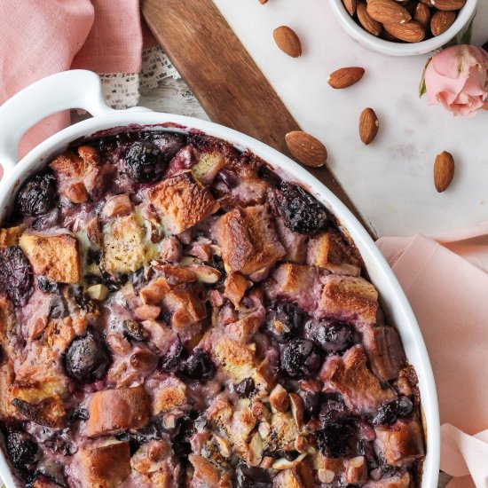 Almond Chocolate Cherry French Toast