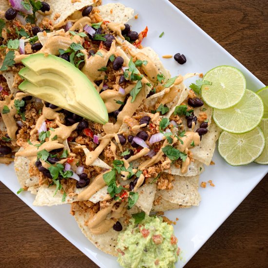 Loaded Vegan Nachos