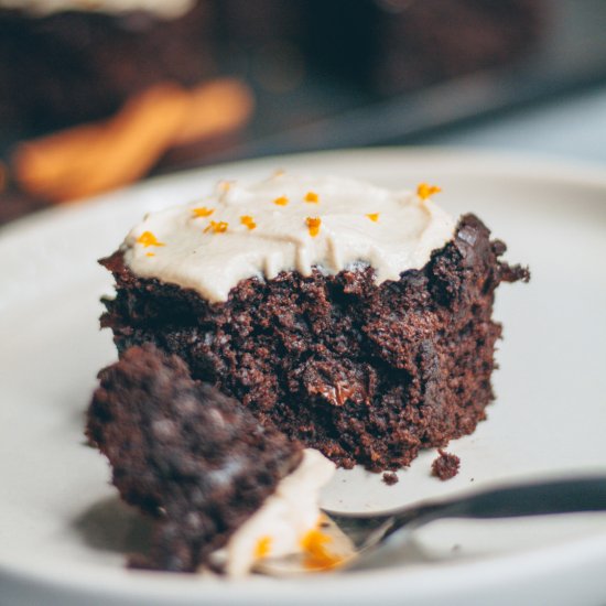 Healthier Chocolate Carrot Cake