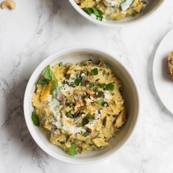 Spaghetti Squash in a Cashew Sauce