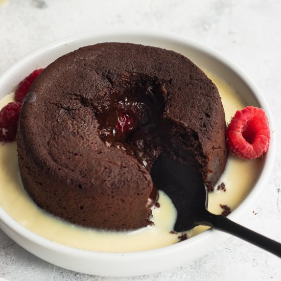 Raspberry Lava Cakes