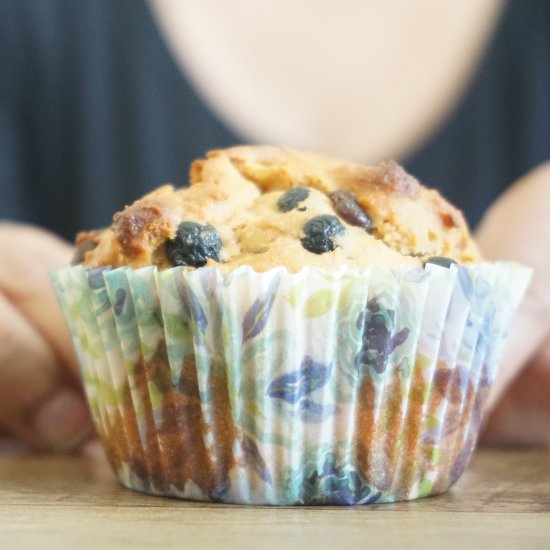 Blueberry Choco Chip WWF Muffins