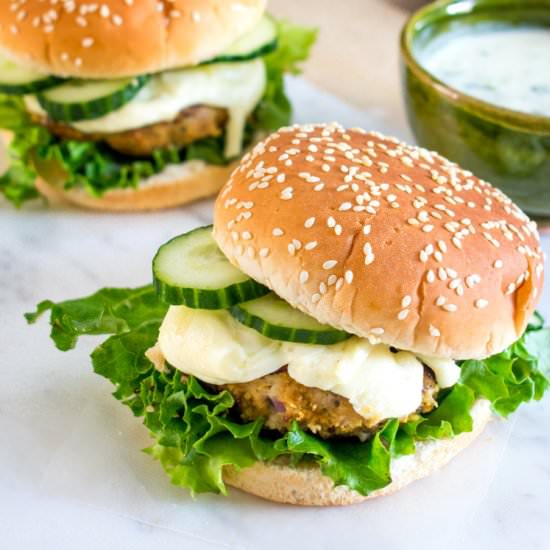 Healthier chicken burgers