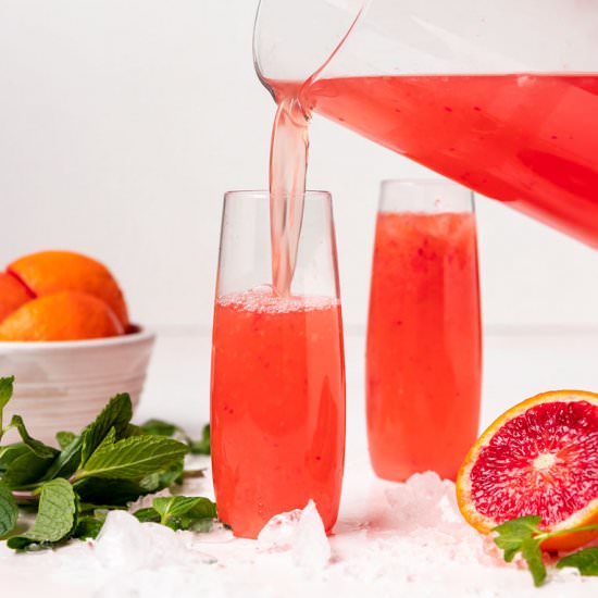 Blood Orange Mint Mimosa