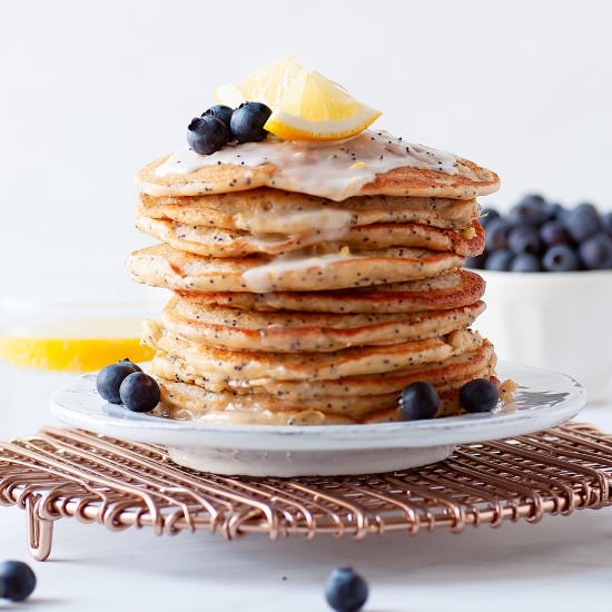 Lemon Poppy Seed Pancakes