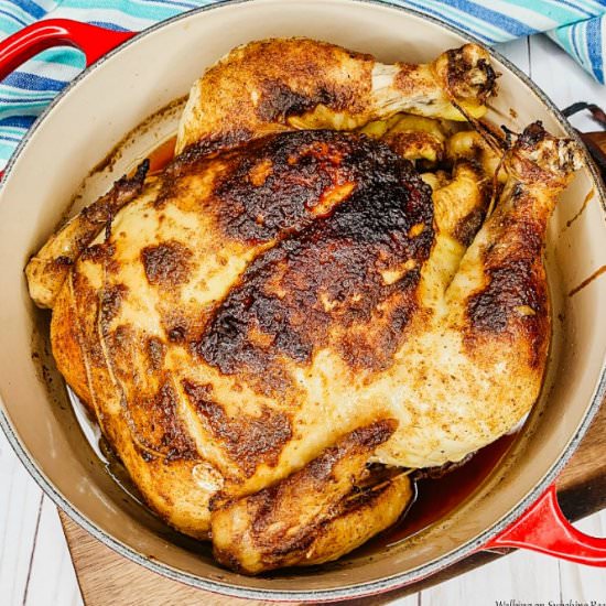 Dutch Oven Roasted Chicken