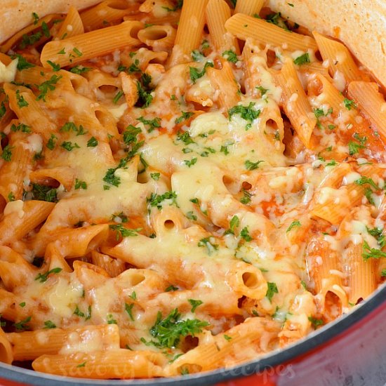 One Pot Chicken Parmesan Pasta