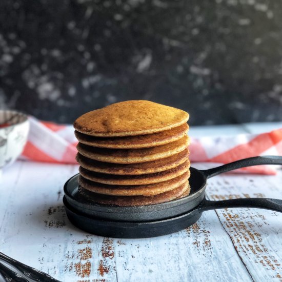 Fluffy zucchini pancakes