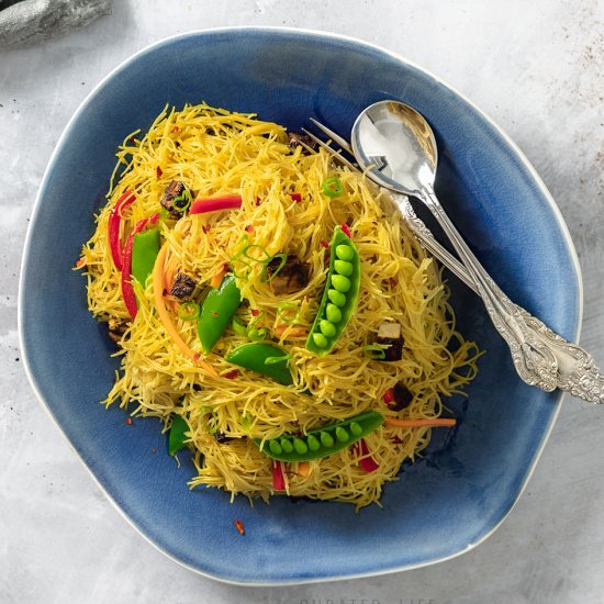 Singapore Noodles with Tofu