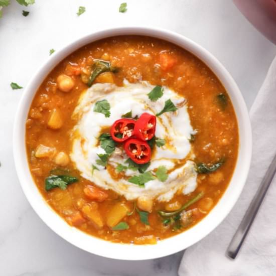 Butternut Squash Lentil Stew