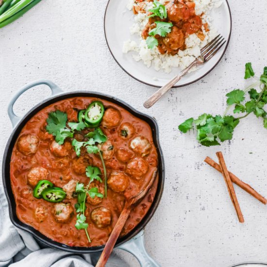 Butter Chicken Meatballs