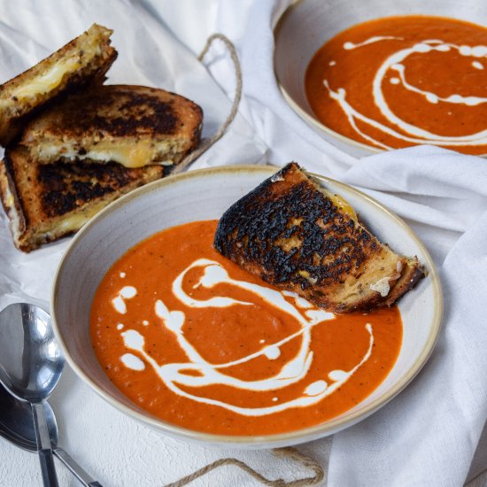 Fire-Roasted Tomato Soup