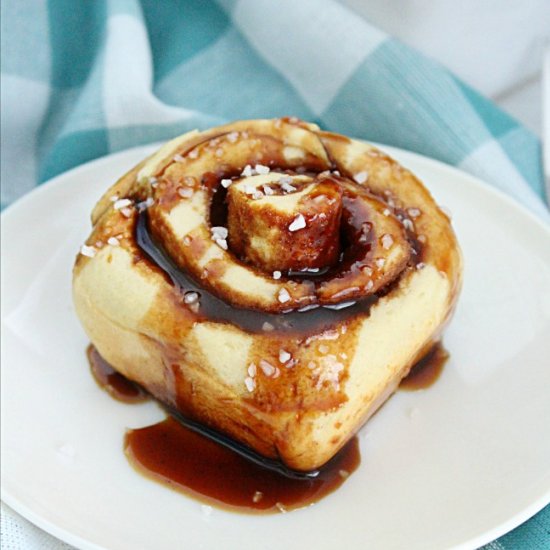 Salted Caramel Cinnamon Rolls