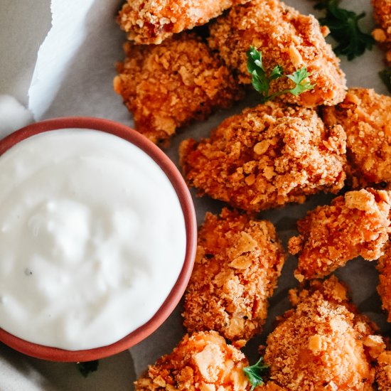 Baked Crispy + Spicy Chicken Bites